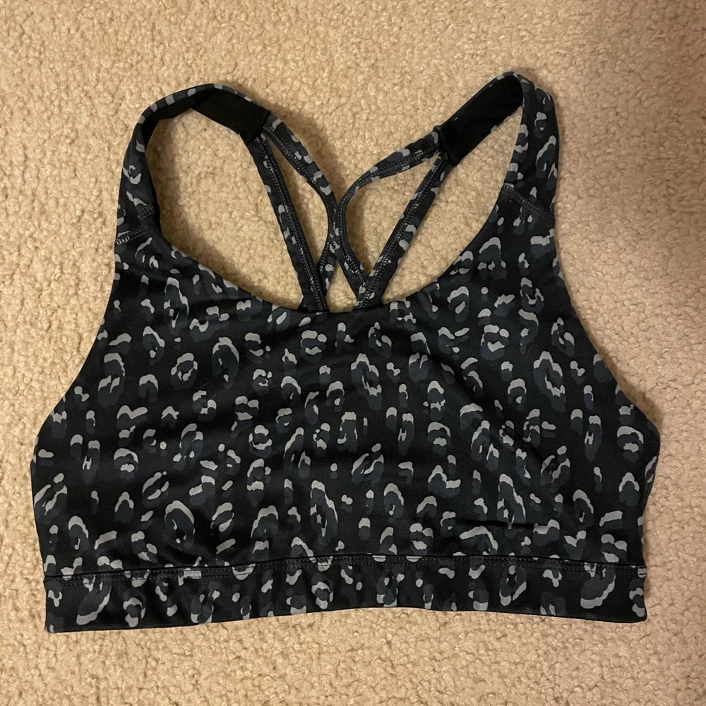 Cheetah print sports bra